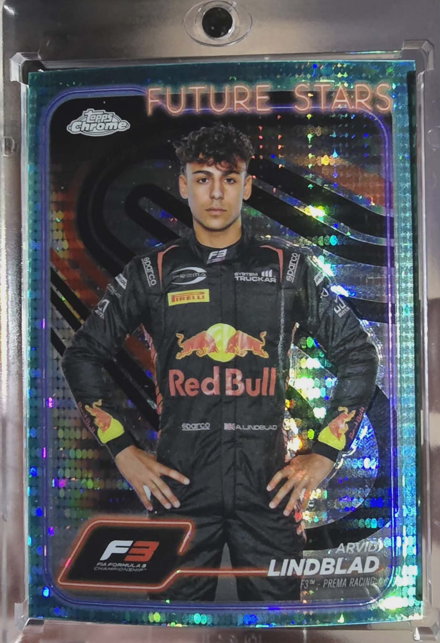 Topps Chrome 2024 Arvid Lindbald F3 Blue Pulsar Refractor #108/150 Short Print (LOW POP-RARE)